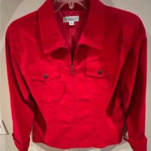 Coldwater Creek red corduroy jacket